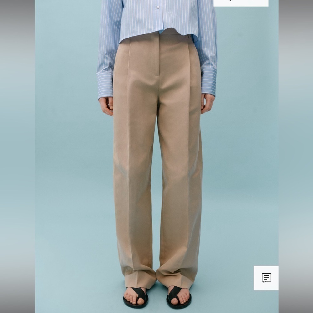 VICTORIA BECKHAM X MANGO collection Pleat straight trousers Size 4 NWT
